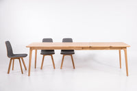 Table de salle à manger à rallonge en bois massif TOKIO | KARPIS