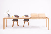 Table de salle à manger à rallonge en bois massif DITA | KARPIS