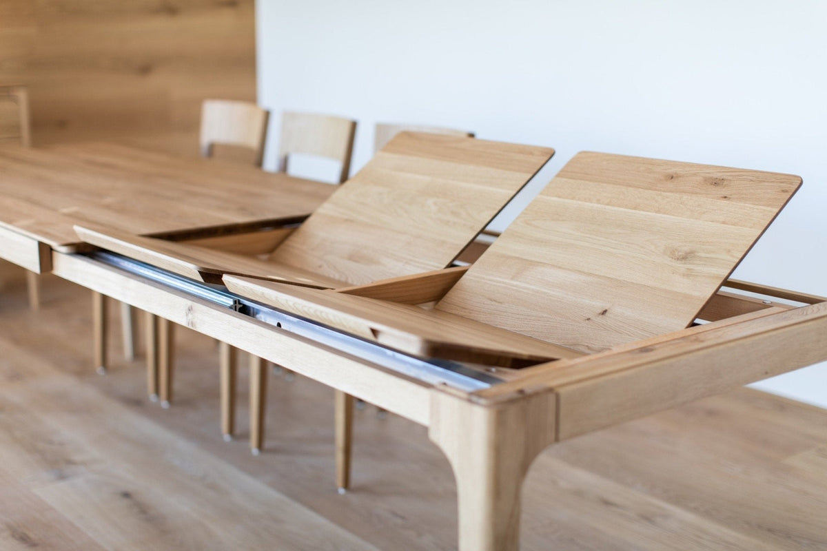 Table de salle à manger à rallonge en bois massif CREATIV | KARPIS