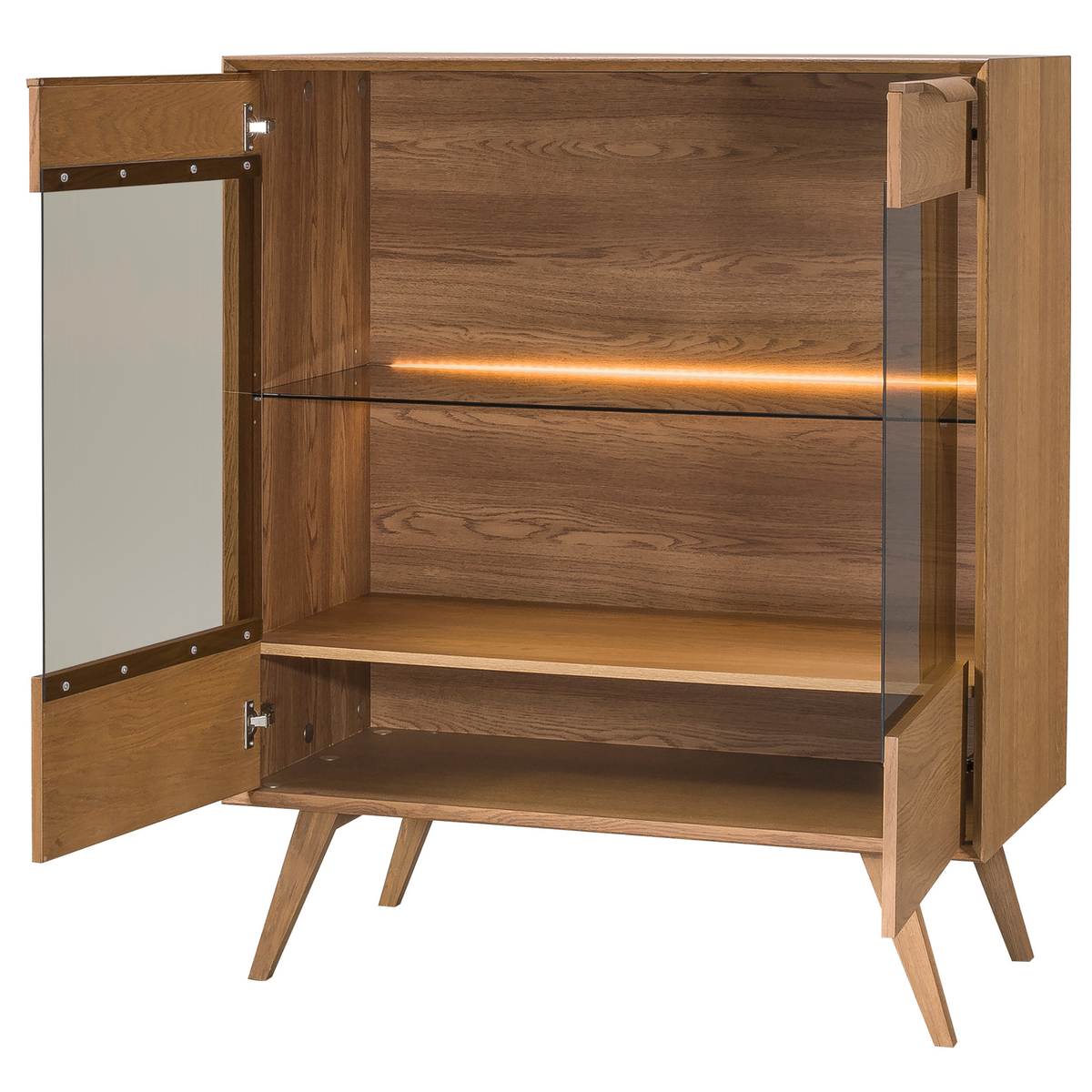Vitrine en chêne LEO 16 | LoftStory