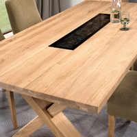 Table de salle à manger fixe en chêne NAPOLI 40 | LoftStory