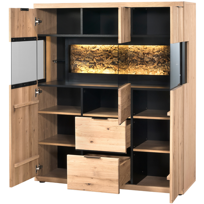 Vitrine en chêne NAPOLI 22 | LoftStory