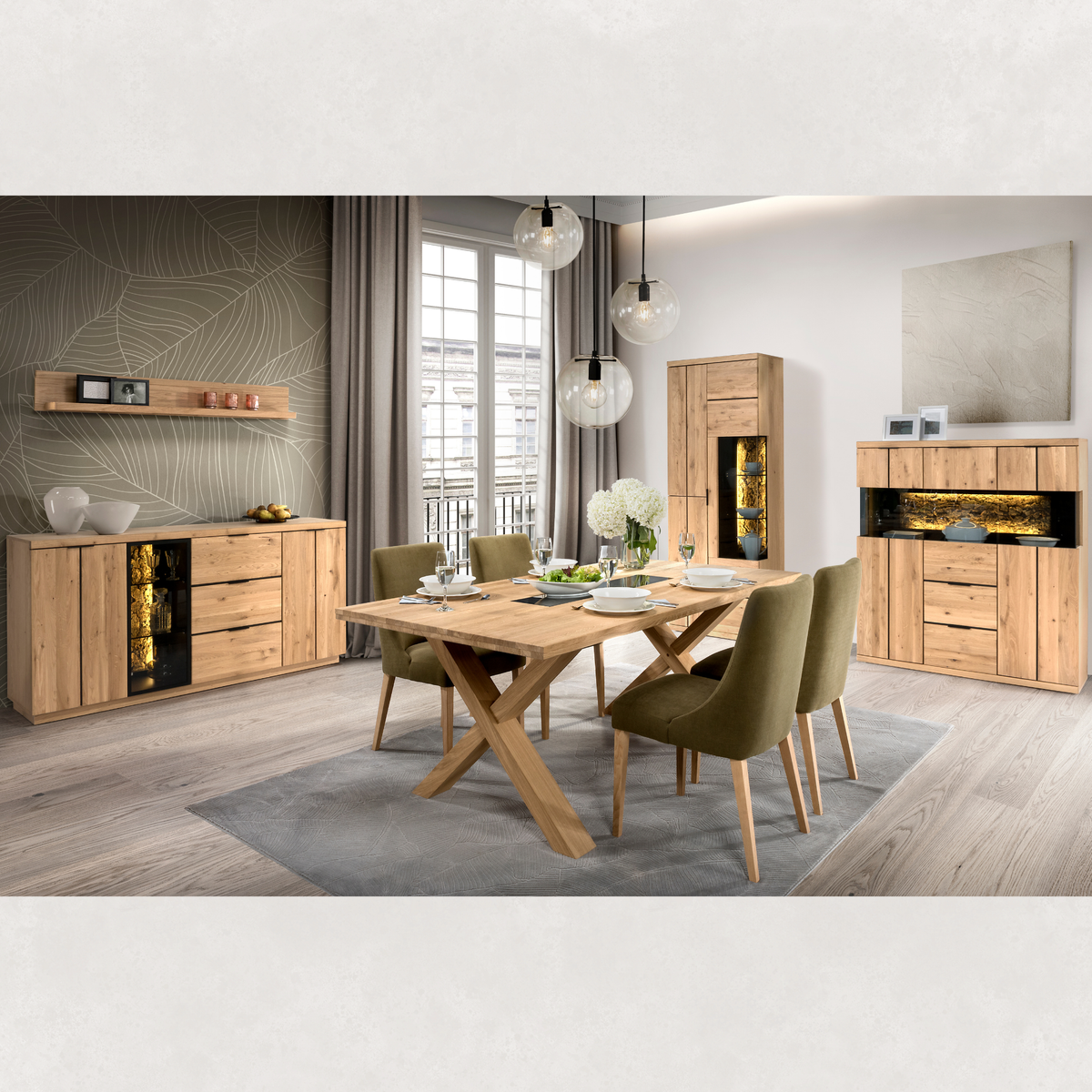 Étagère en chêne NAPOLI 35 | LoftStory