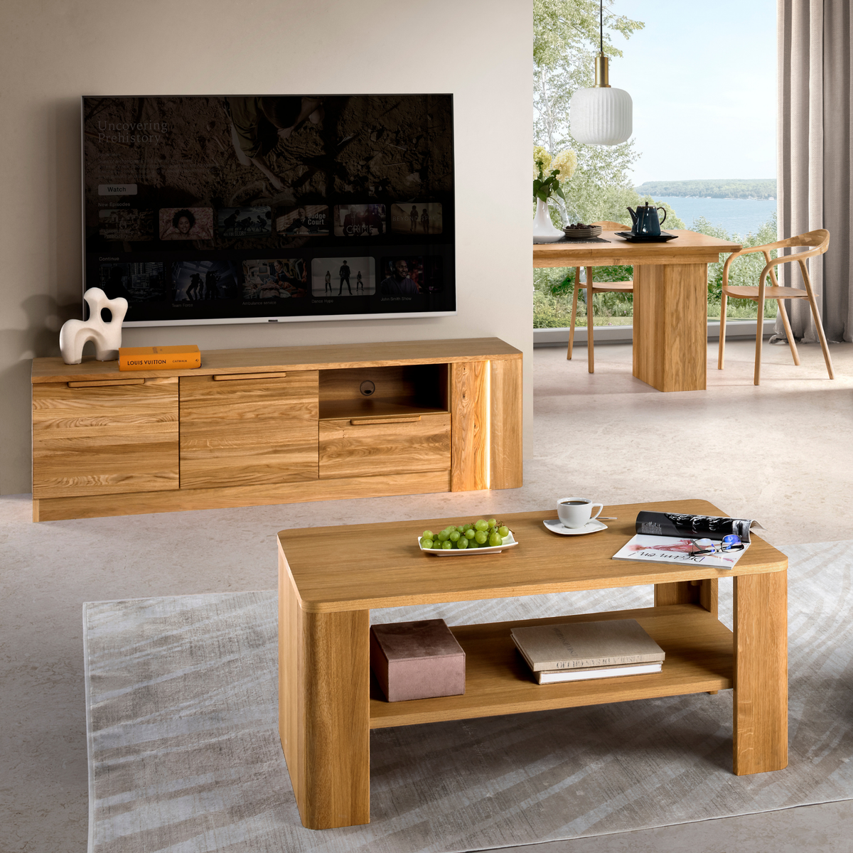 Table basse en chêne LONDRES 41 | LoftStory
