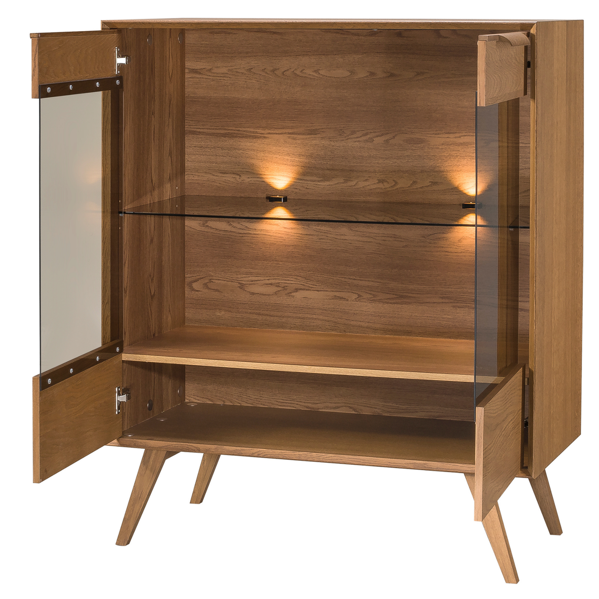 Vitrine en chêne LEO 16 | LoftStory