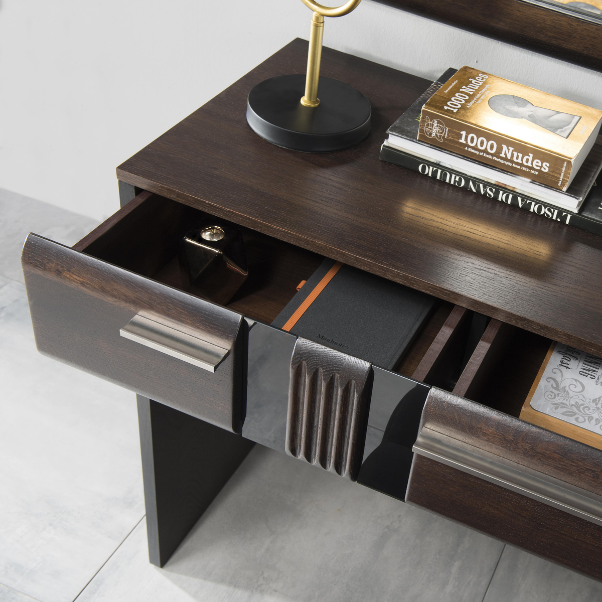 Coiffeuse-bureau en chêne PORTI 78 | LoftStory