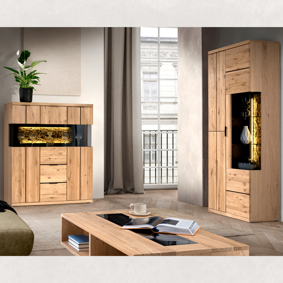 Table basse en chêne NAPOLI 41 | LoftStory