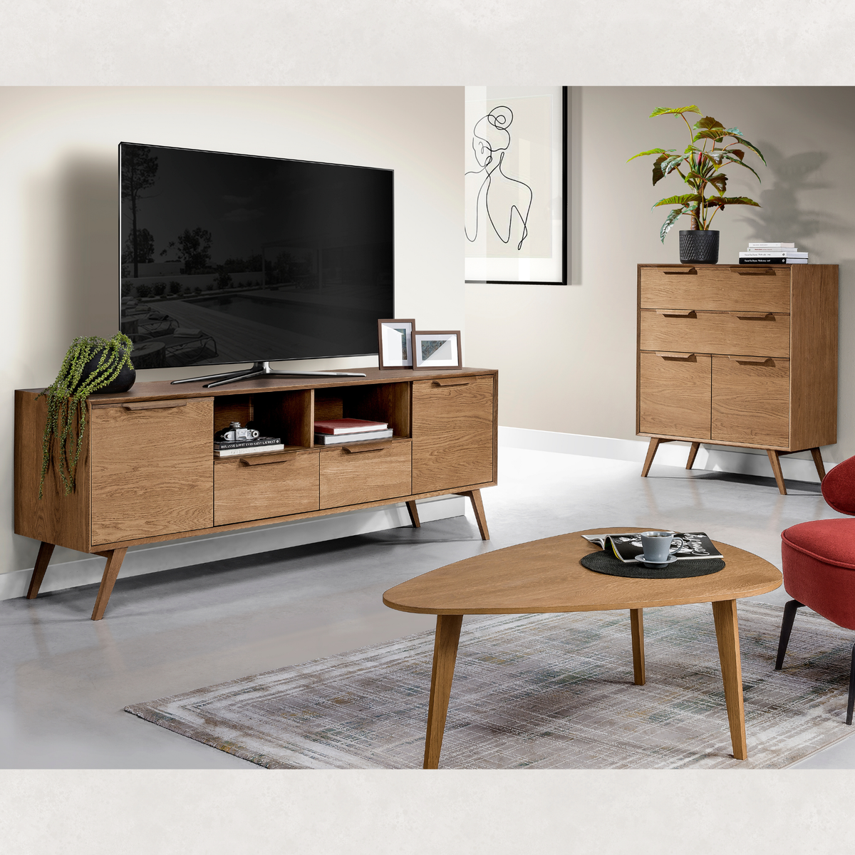 Table à manger extensible en chêne LEO 40 | LoftStory