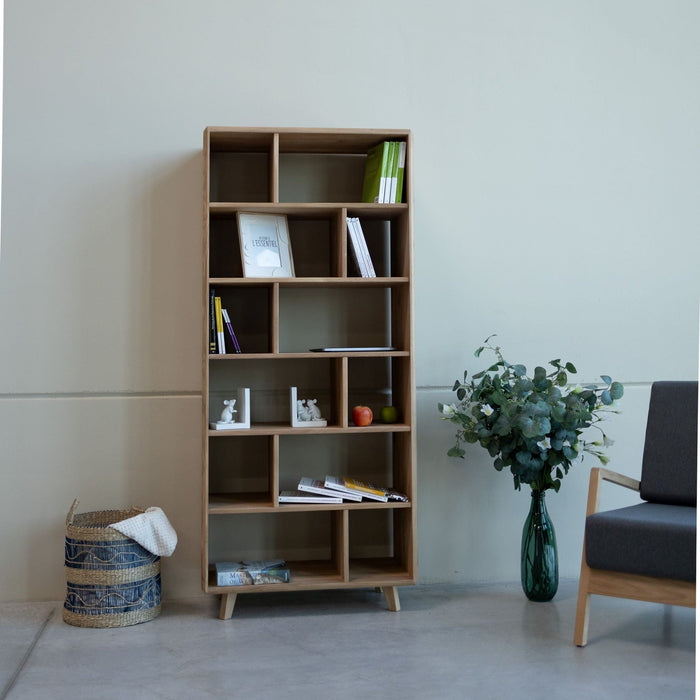 Bibliothèque en bois massif SWEDEN 1 | VESKOR