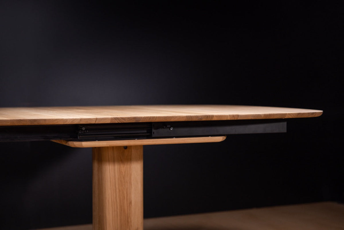 Table de salle à manger à rallonge en bois massif LUNA | KARPIS