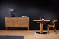Table de salle à manger à rallonge en bois massif LUNA | KARPIS