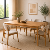 Table de salle à manger en chêne MINURA 40 | LoftStory