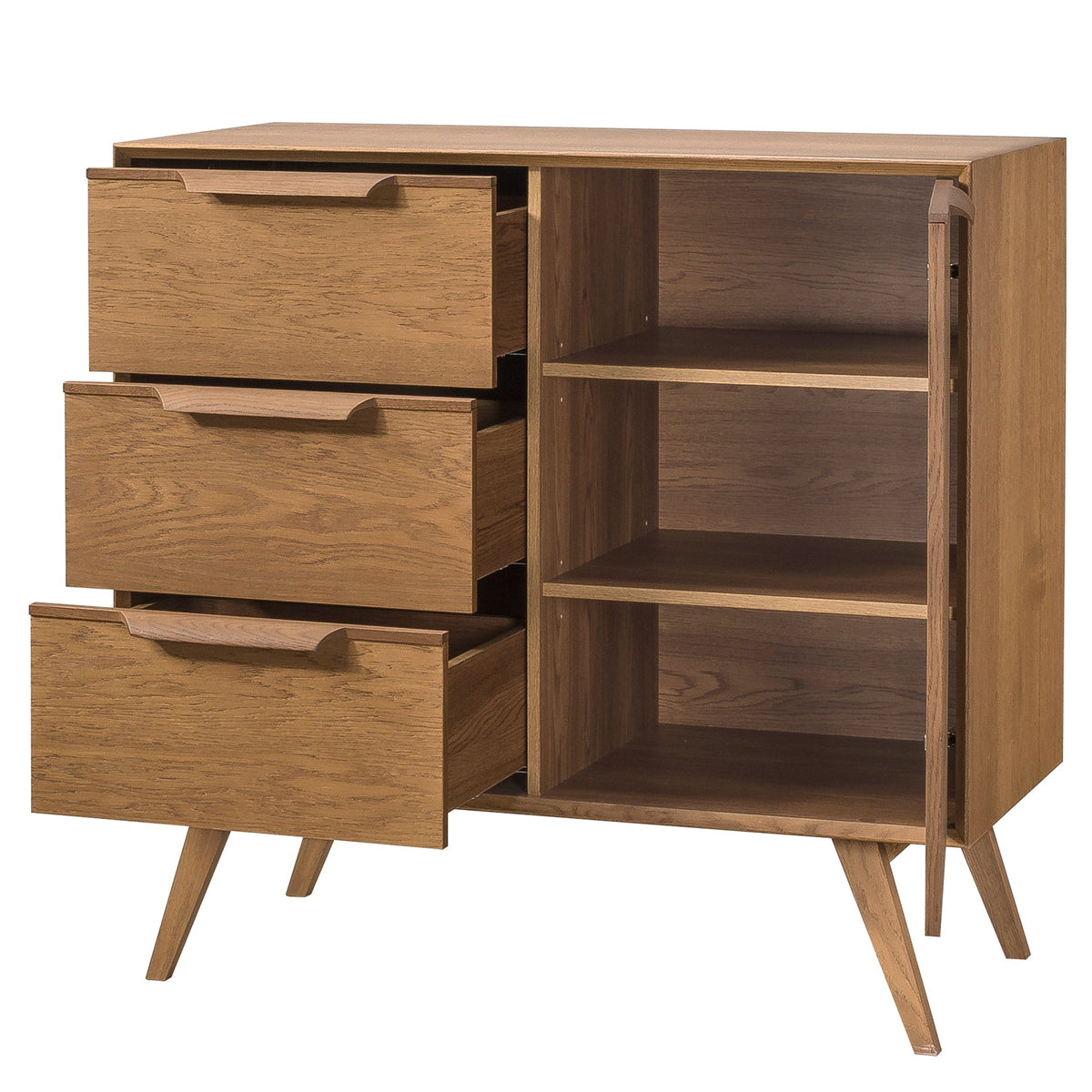 Commode en chêne rustique LEO 12 | LoftStory
