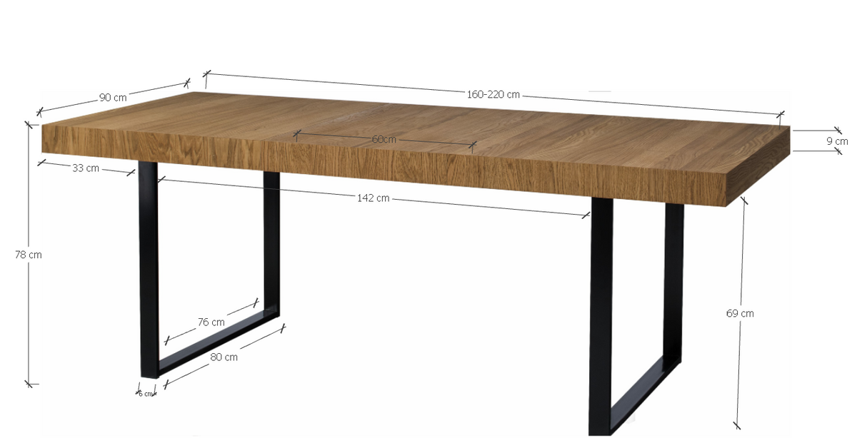 Table à manger à rallonges MOZAIK 40 | LoftStory