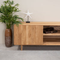 Meuble TV en bois de chêne AMANDI | VESKOR