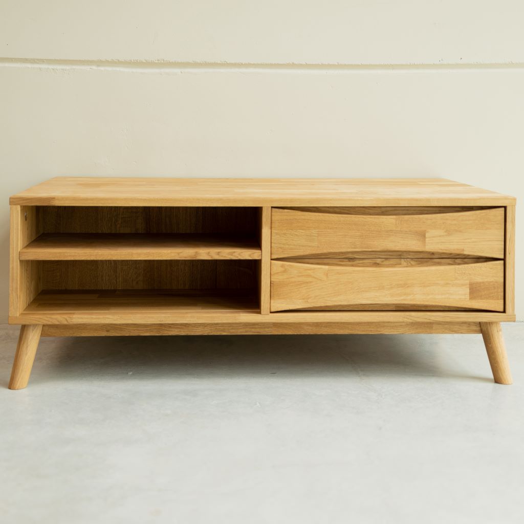 Meuble TV en bois de chêne MALMO 1 | VESKOR