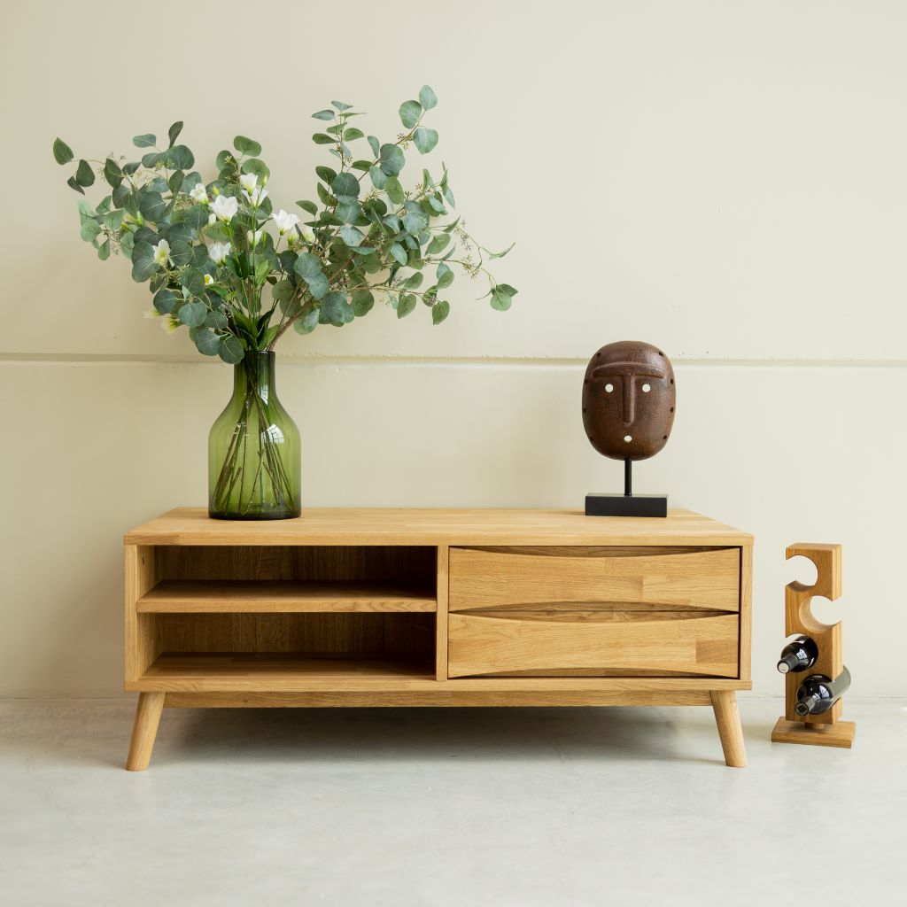 Meuble TV en bois de chêne MALMO 1 | VESKOR