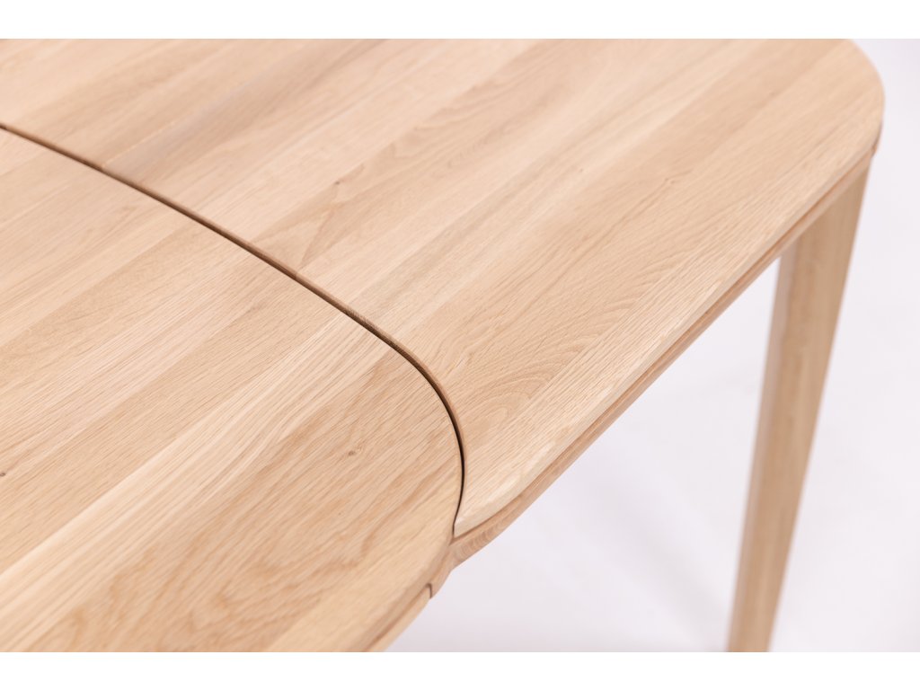 Table de salle à manger à rallonge en bois massif hêtre ou chêne IKONA | KARPIS