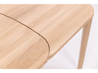 Table de salle à manger à rallonge en bois massif hêtre ou chêne IKONA | KARPIS