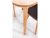 Table de salle à manger à rallonge en bois massif hêtre ou chêne IKONA | KARPIS