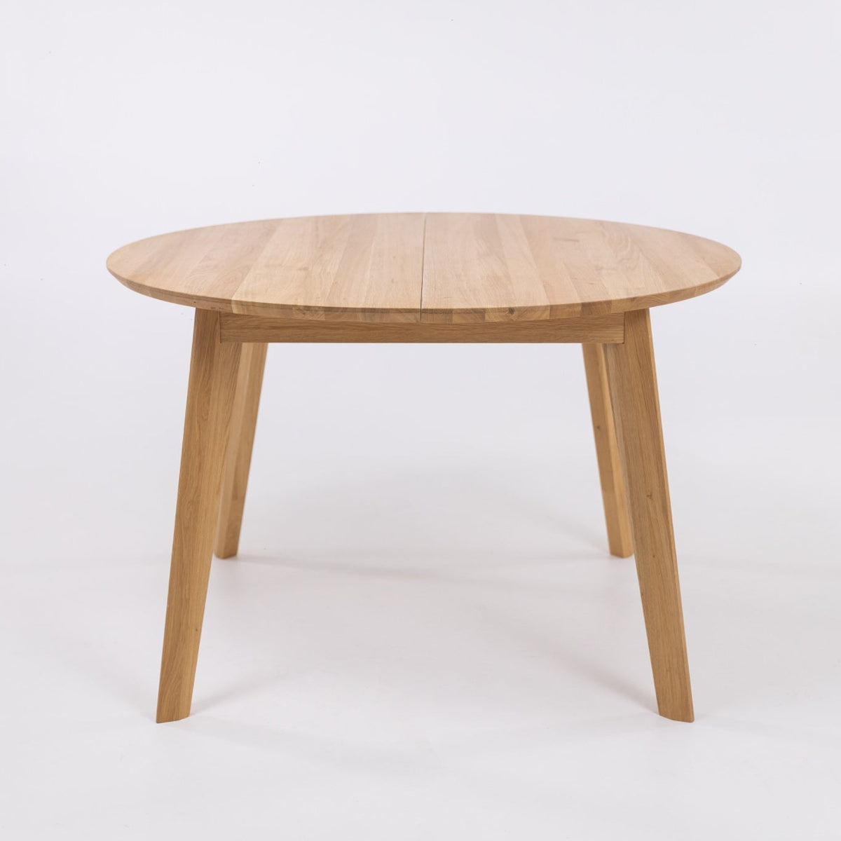 Table de salle à manger ronde à rallonge en hêtre ou chêne massif SAGA : KARPIS