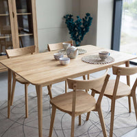 Table de salle à manger à rallonge en chêne massif MALMO 2 | VESKOR