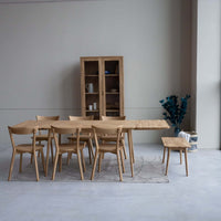 Table de salle à manger à rallonge en chêne massif MALMO 2 | VESKOR
