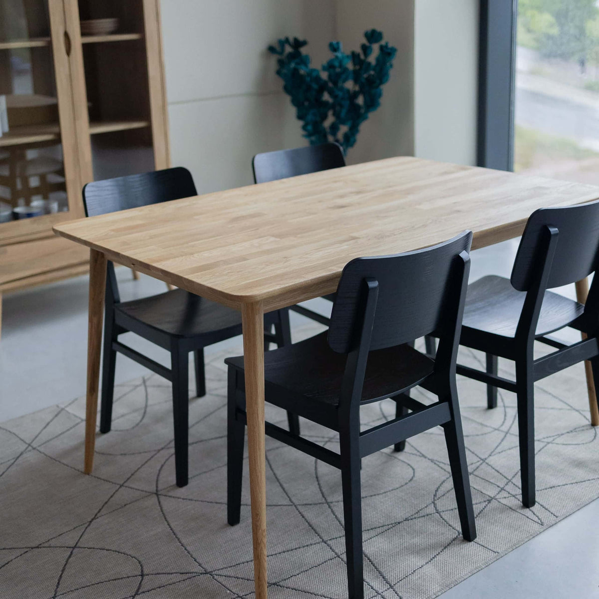 Table de salle à manger à rallonge en chêne massif MALMO 2 | VESKOR