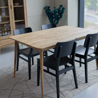 Table de salle à manger à rallonge en chêne massif MALMO 2 | VESKOR