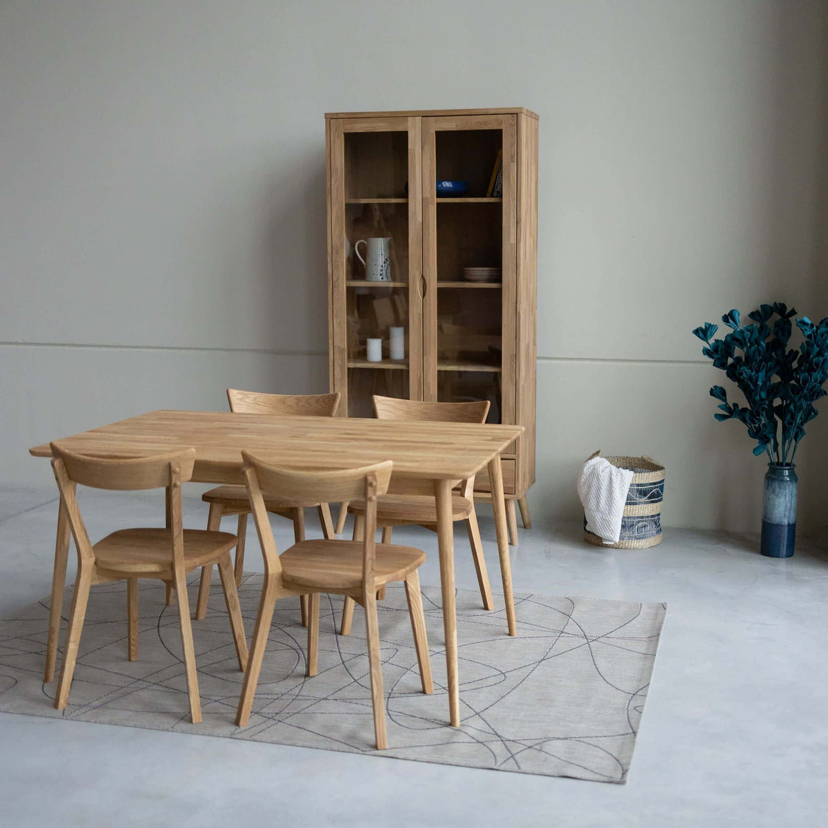 Table de salle à manger à rallonge en chêne massif MALMO 2 | VESKOR