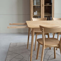 Table de salle à manger à rallonge en chêne massif MALMO 2 | VESKOR