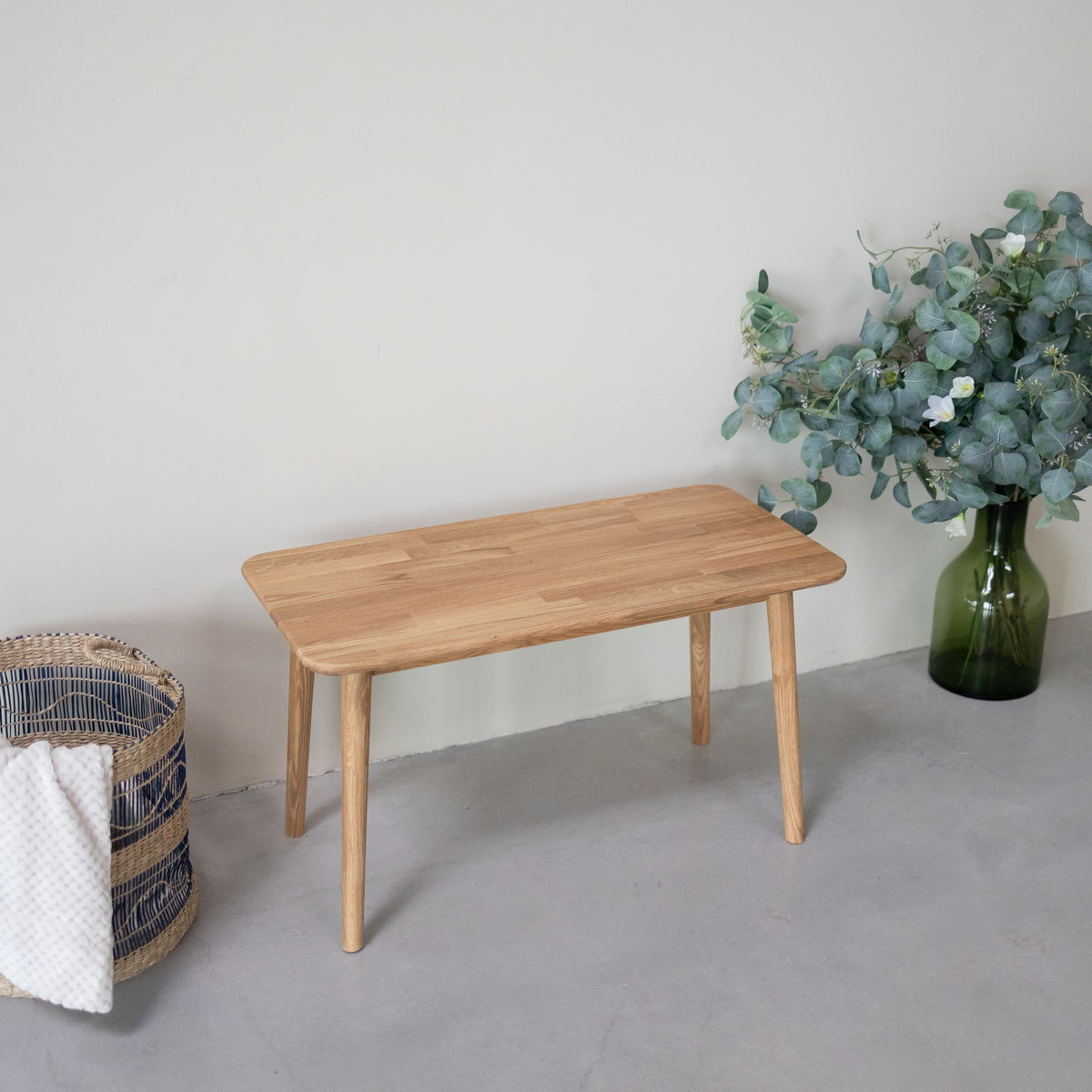 Banc Table basse en bois de chêne massif MALMO | VESKOR