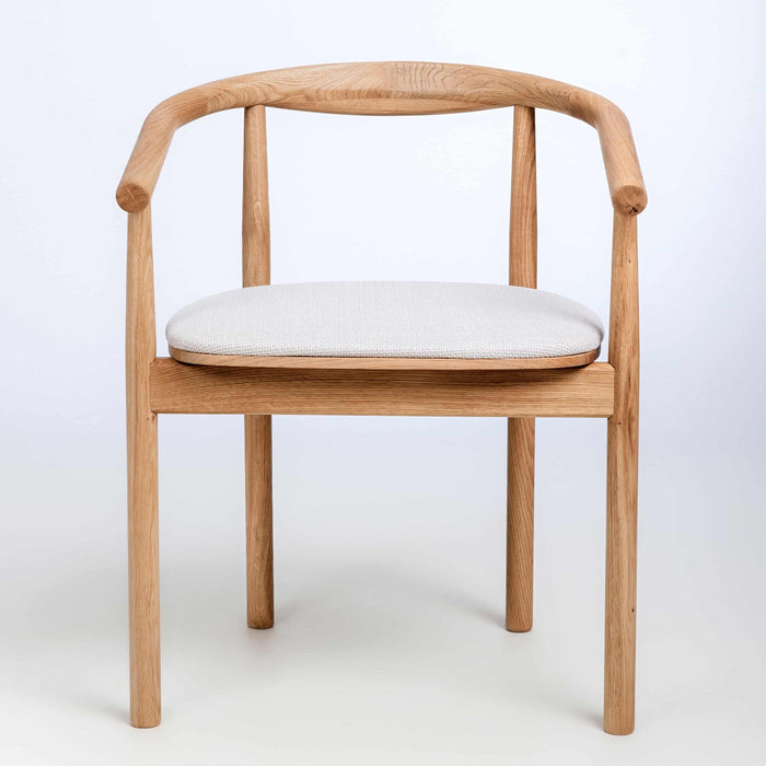 Lot de 2 ou 4 chaises tapissées en chêne massif Lea | VESKOR