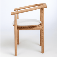 Lot de 2 ou 4 chaises tapissées en chêne massif Lea | VESKOR