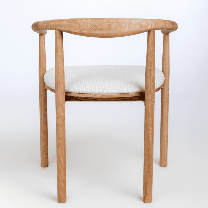 Lot de 2 ou 4 chaises tapissées en chêne massif Lea | VESKOR