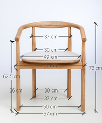 Lot de 2 ou 4 chaises tapissées en chêne massif Lea | VESKOR