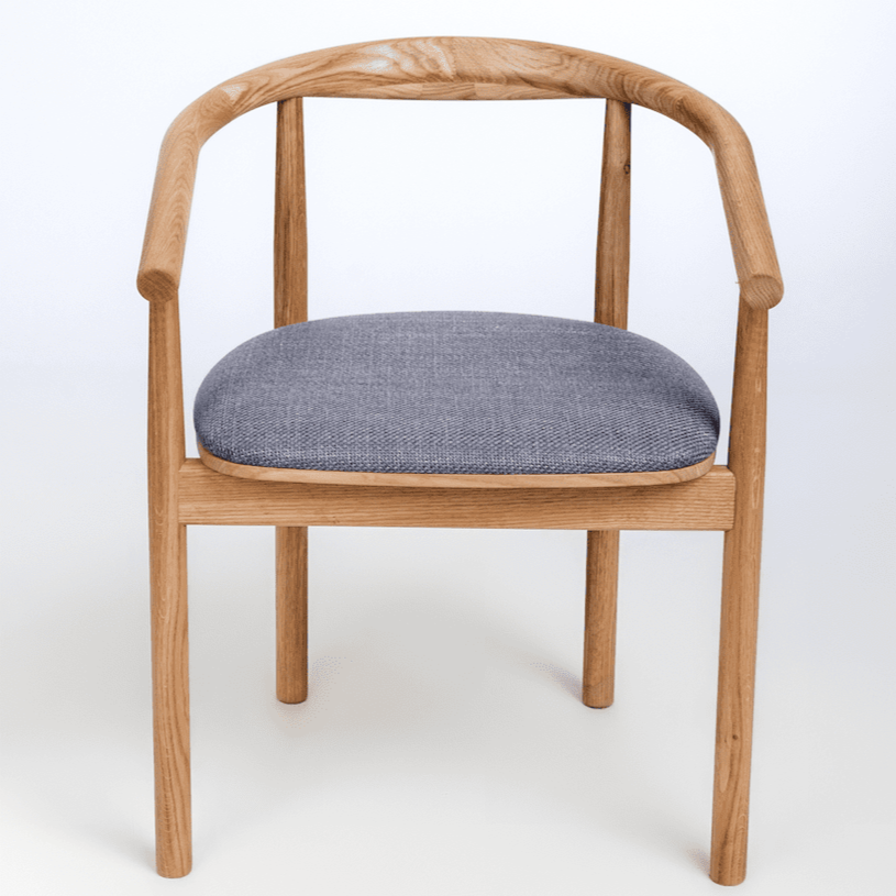 Lot de 2 ou 4 chaises tapissées en chêne massif Lea | VESKOR