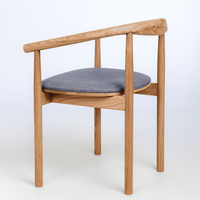 Lot de 2 ou 4 chaises tapissées en chêne massif Lea | VESKOR