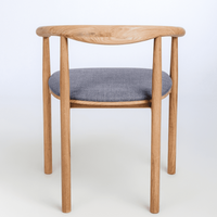 Lot de 2 ou 4 chaises tapissées en chêne massif Lea | VESKOR