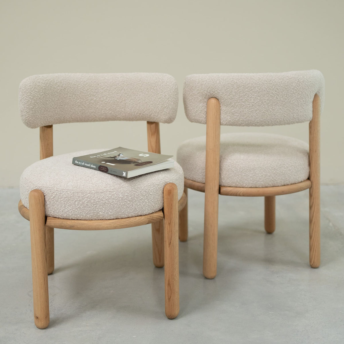Lot de 2 chaises en bois de chêne massif Lova | VESKOR
