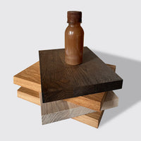 Kit avec huile pour l'entretien des meubles en bois massif