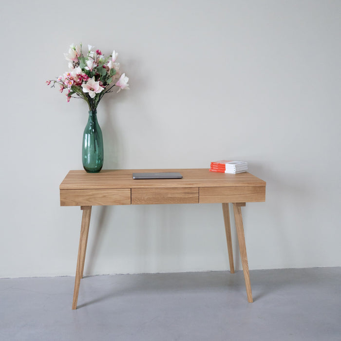 Table à écrire en chêne massif MALMO 1 | VESKOR