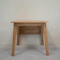Table de salle à manger carrée à rallonge en bois de chêne massif TOMAS | VESKOR