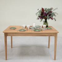 Table de salle à manger à rallonge en chêne massif ASTRID | VESKOR