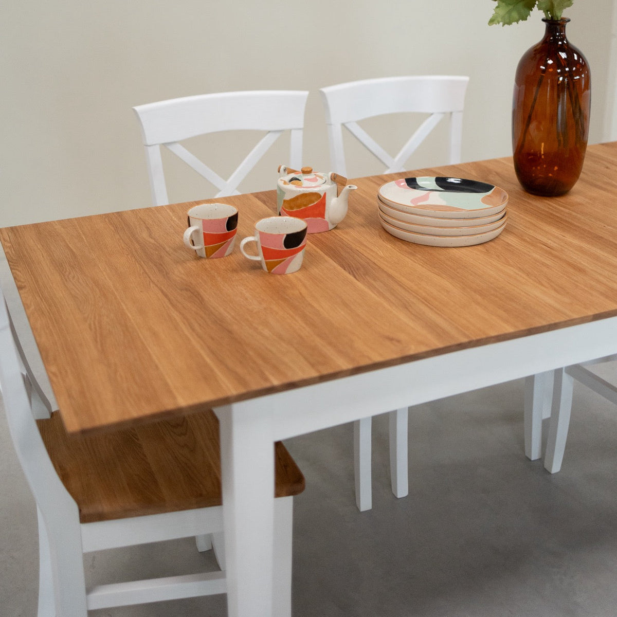 Table de salle à manger à rallonge en bois massif Lausanne | VESKOR