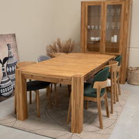 Table de salle à manger rectangulaire extensible en chêne BALDER jusqu'à 5 m | VESKOR