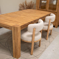 Lot de 2 chaises en bois de chêne massif Lova | VESKOR