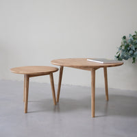 Tables basses empilables en chêne massif MALMO | VESKOR