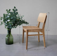 Lot de 2 ou 4 chaises de salle à manger en bois de chêne KODAMA | VESKOR