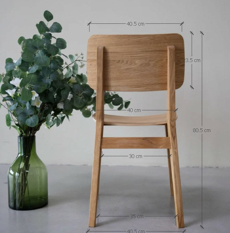 Lot de 2 ou 4 chaises de salle à manger en bois de chêne KODAMA | VESKOR